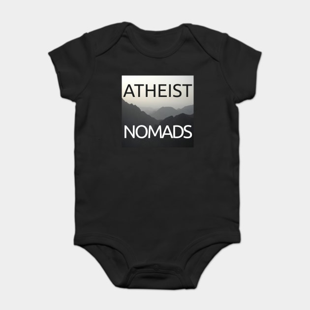 Atheist Nomads Logo Baby Bodysuit by Humanists Take on the World Podcast